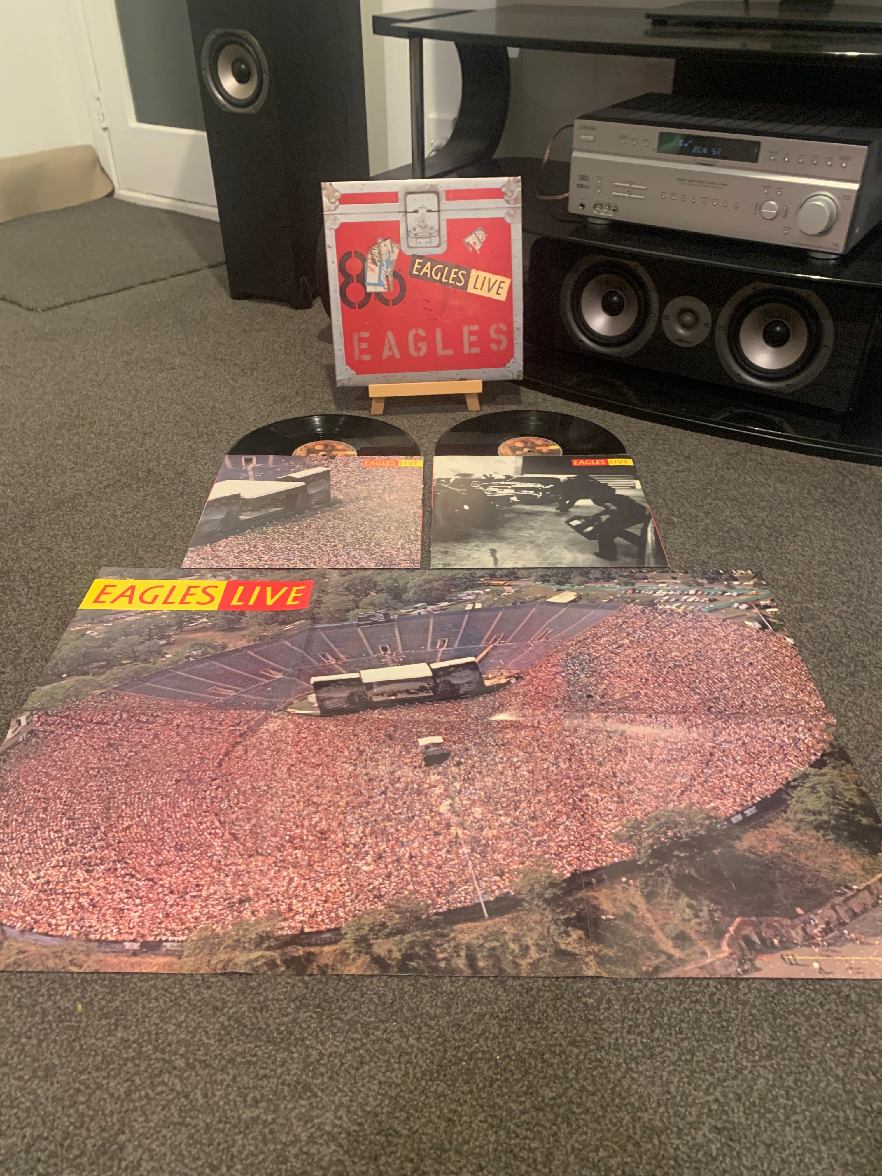 Eagles Live - 2 LP Gatefold with poster - 1980 New Zealand Pressing